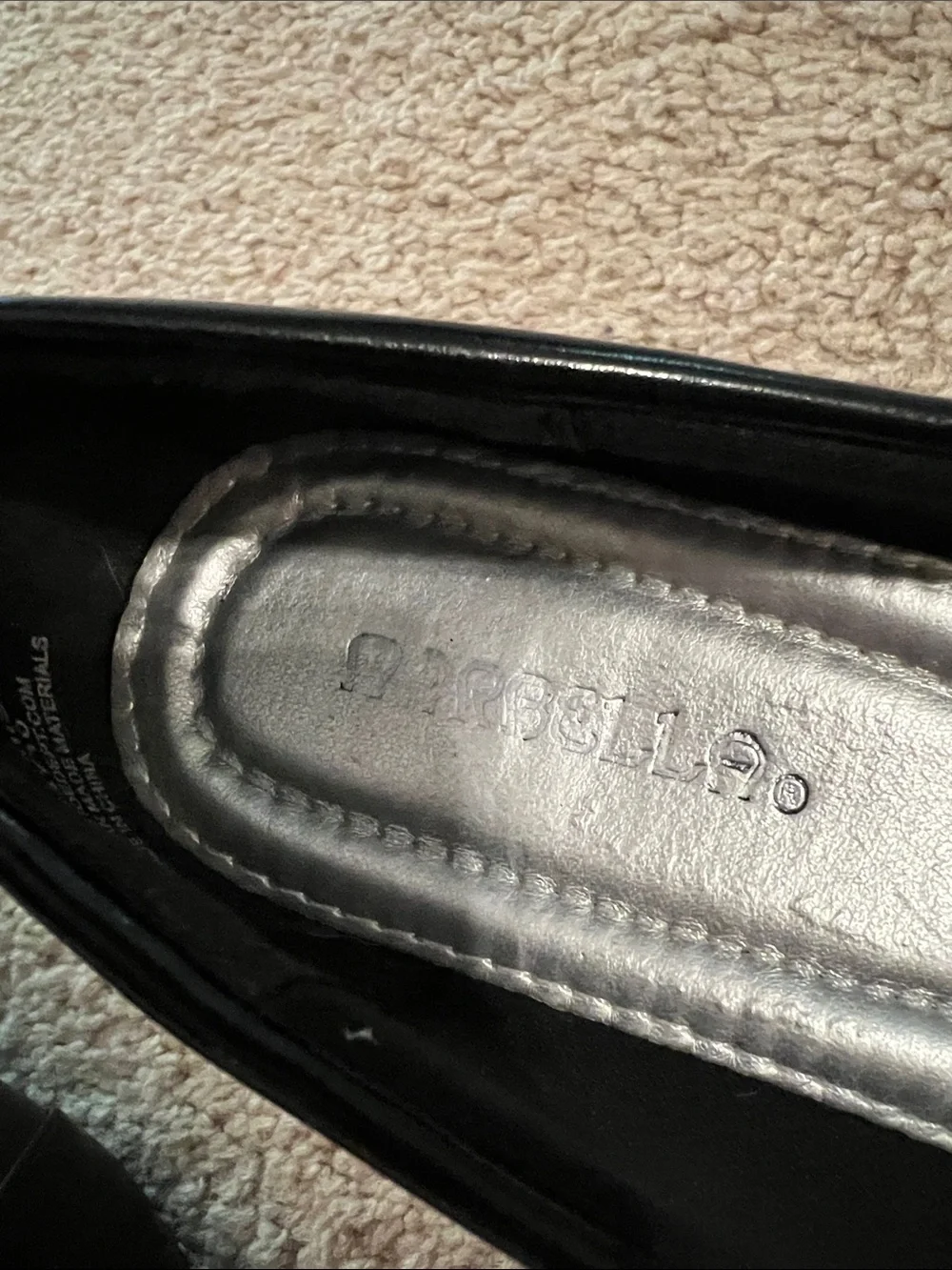 Black Women's Loafers with Silver Buckle by Marbella size 7